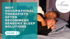 Two people sleeping together with text about occupational therapists recommending sensory sleep solutions.