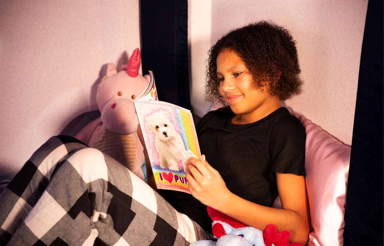 Child Reading in zPods Bed