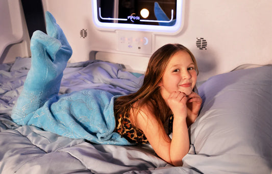 Girl Smiling in a zPods Sensory Bed