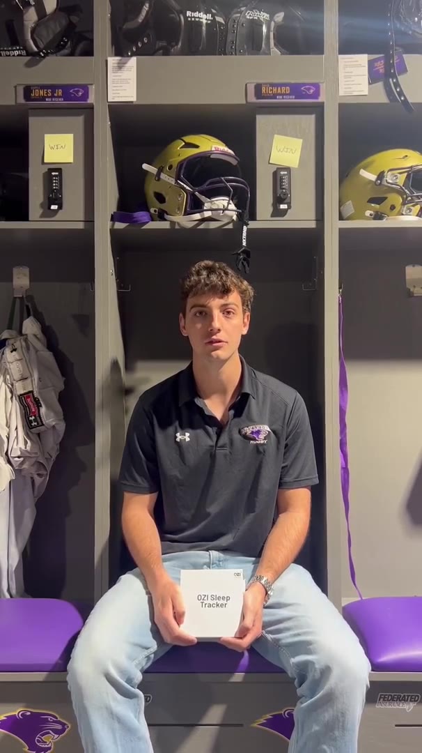 D1A rugby student-athlete — sleep is his edge.
